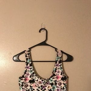 Forever 21 Floral Crop Tank